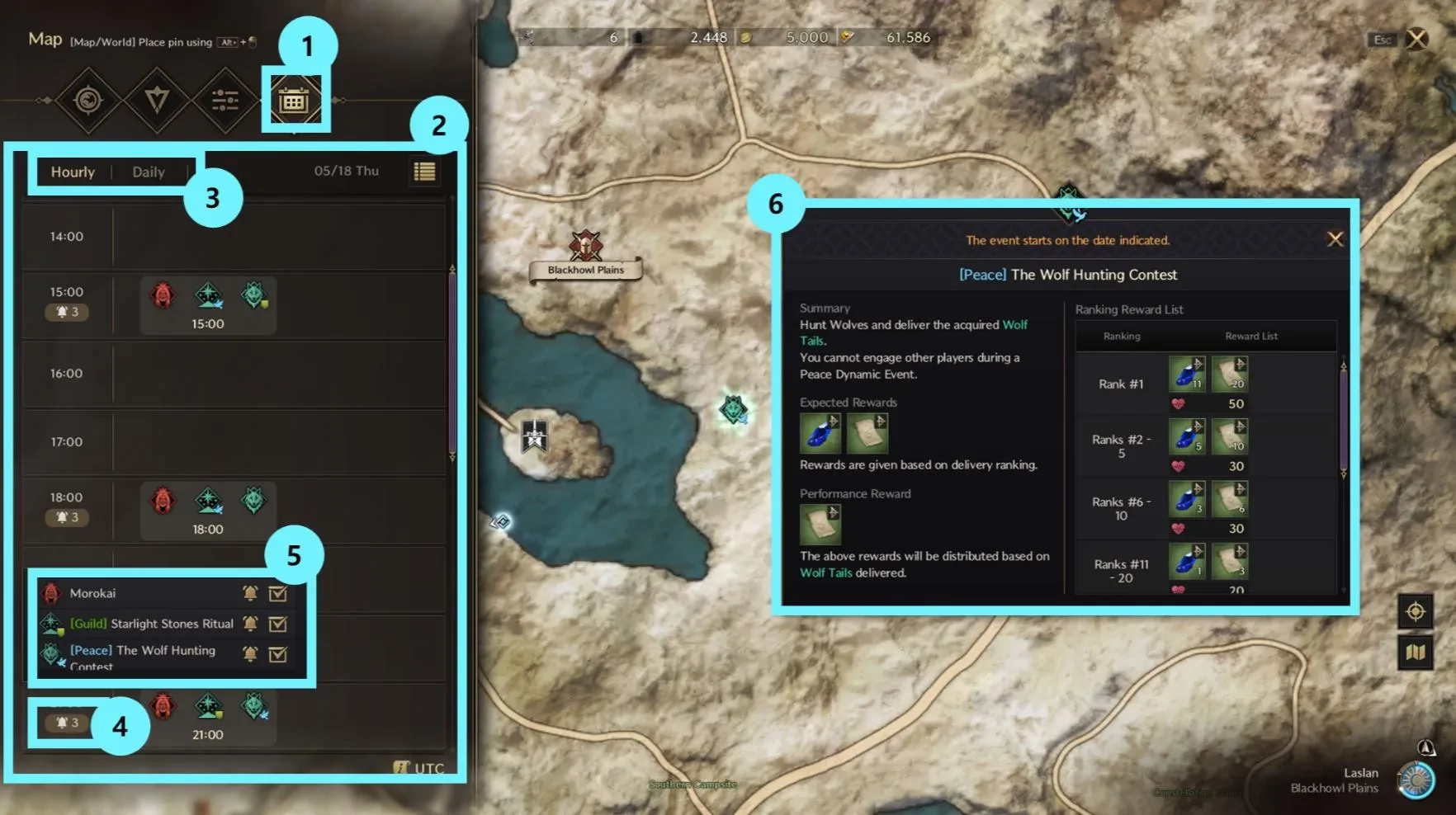 Throne and liberty map